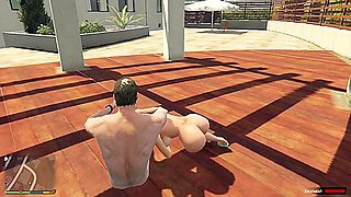 Have Sex With Trevor In Her Neighbors Backyard
