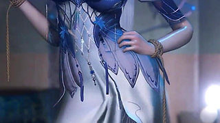 3D Big Boobs Super Cute Cosplay Model Cheating with Short Old Elf
