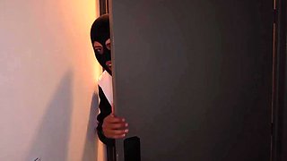Lusty Busty Inked Latina Hottie Entices a Failed Burglar Into Mind-blowing Sex