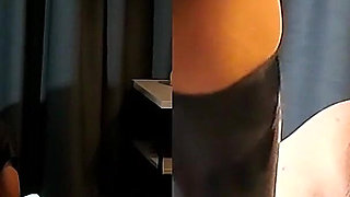 With the Latex Foot in the Slave Cunt