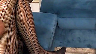 Chastity: Failed Heelfuck, Spiked Heels on Her Cage and Worship of My Stocking Feet - Mistress Julia