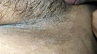Friend's Wife Sharing Bed and Shy During Handjob and Finally Insert Bully Dick in Horny Pussy