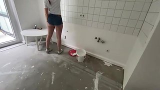 Cute, fledgling nymph doesn't mind getting romped firm, from the back until she gets pleased