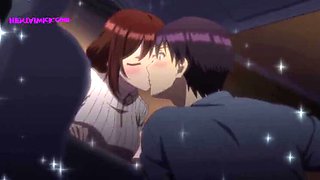Rough Hentai Fingering in Car - Squirting Orgasm & Creampie - Big Tits Anime Sex