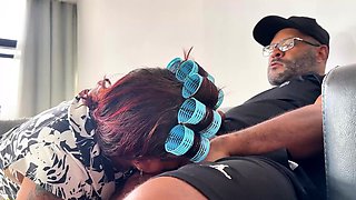 grandma has anal sex with the moving helper