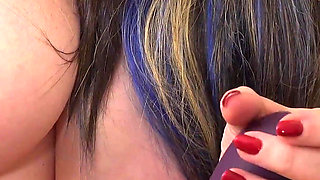 Auntie Trisha Playing on the Bed