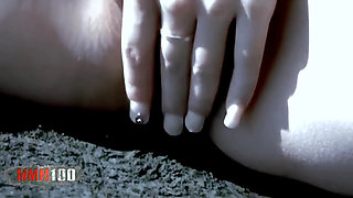 Bamboo: Asian Pornstar Bamboo Flashing on the Beach