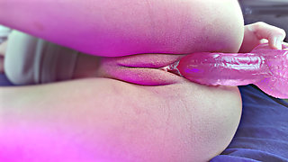 Pussy masturbation with dildo - WET PUSSY
