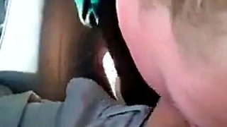 Backseat Blowjob and Cum Swallow