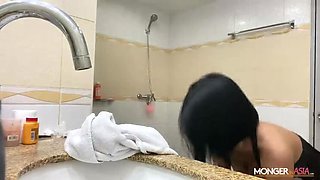 Busty Asian Maid Fucks Hard with 9 Inch Cock - Juicy Pussy Action