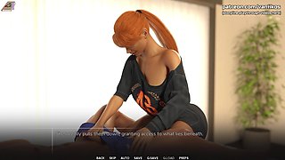 Redhead Babe with a Perfect Body Rides a Big Cock and Gets Her Little Pussy Creampied - Taboo University(steam Game) - Part 10