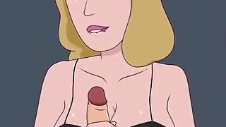 Rick and Morty - a Way Back Home - Sex Scene Only - Part 47 Beth Handjob by Loveskysanx