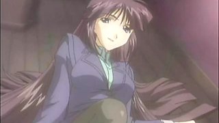 Cum covered japanese anime slut in fuck session gets banged