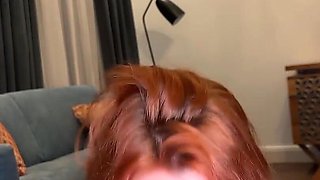 POV Style Blowjob! She Suck Me Till I Explode in Her Mouth! Huge Load
