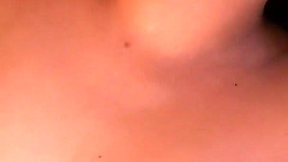 Fucking Brunette with Big Tits in Bedroom Until She Takes Creampie