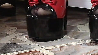 Tutti I Miei Tacchi Sexy E Collant Nero in Primo Piano per Te