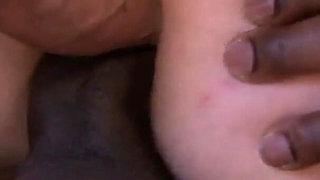 Brunette whore with two cocks to suck and fuck