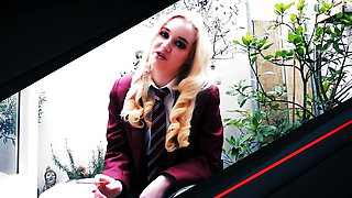 Schoolgirl Tied, Teased & Orgasm Denial