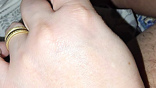 Step mom handjob step son dick without shame