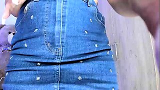 Sexy Shemale With Big Tits Jerking Her Huge Cock Off
