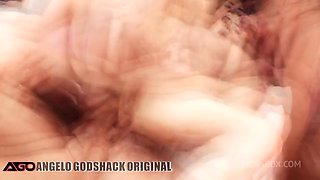 Nicole Black 6on1 Hardcore rough TAP gangbang