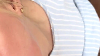 Michelle Has a Pantyhose Tryout and Gives Blowjob and Gets a Facial