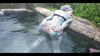 Hot Spring Anal Outdoor Anal Fucking