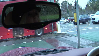 They Go for It All Scene-2_slim Blonde Fucking in a Threesome with Her Friend and the Driver in the Car