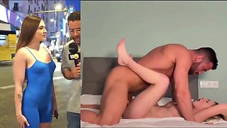 Fuck hot curvy Blonde which I was interviewing on streets