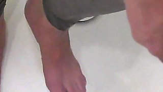 He Pee on My Ass in Leggings and Feet