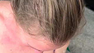 Step Mommy Sucks 3 Week Old Cum Load From Stepsons BFF, Thick Sperm on Her Tounge