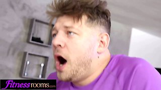 Gym bedrooms jenny doll hardcore fmm three-way with Big Dick gym bros