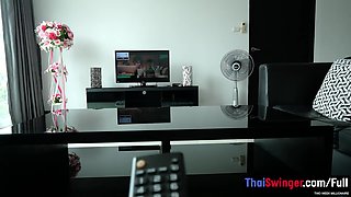 Good-sized Backside Thai GIRLFRIEND Cooking Fried Rice And Kitchen Rear end Fashion Penetrate