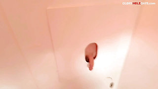 Cum Ladle at the Gloryhole - Student Gives Me His Load
