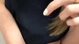 Skinny booty blonde closeup pussy play: Big Ass, Amateur  Babe Porn