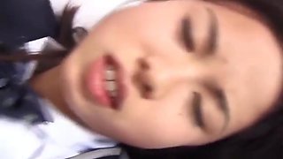 Cock drunk Asian babe getting hers down and hard