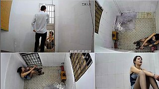 Chinese girl in the jail