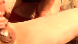 Rothaarige deutsche Amateursklavin