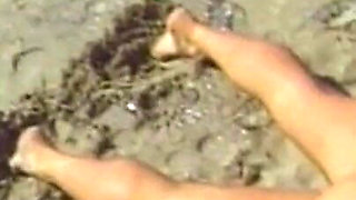 Outdoor Vintage Fuck on the Beach for a Blonde