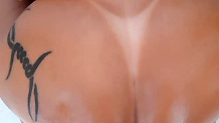 Blonde tight pussy babe solo toy fun in glamour masturbation