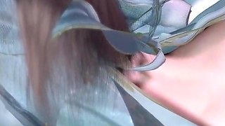 3D Cute Asian Babe Wearing Sexy Dress Got Fucked by BBC