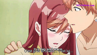 Massive XL Cock and Hardcore Pussy Eating for Slutty Redhead Babe - Uncensored Hentai