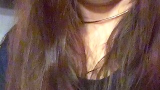 Blonde amateur gives webcam show with toys