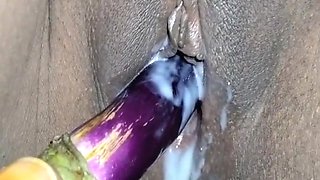 Stepsister Fucked With Stepbrother Helping Huge 6 Inch Brinjal Wet Pussy Cum Out