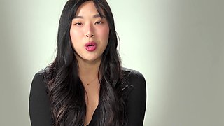 Korean teen Elle Lee masturbates and reaches orgasm solo video