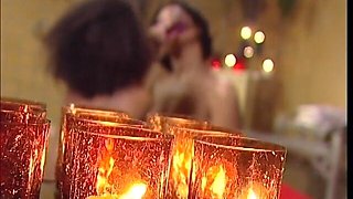 Two Naughty Ebony Gals Sinnamon and Courtney Devine Love Enjoy Sapphic Games in Bathroom