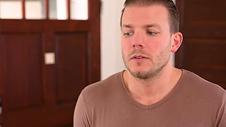 Teen stepsis strips in front of stepbro