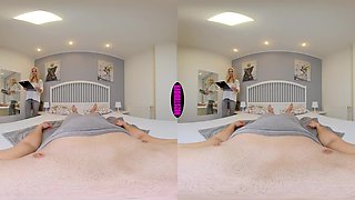 Preggo Tease By Request - Pregnant Brunette VR Blowjob POV