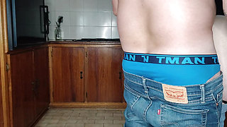 Fucking my best friends cheating housewife in the kitchen