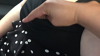 Close up Asian Touching Tits and Fingering